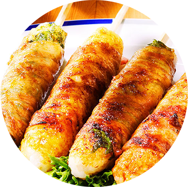 黄金肉巻きライスバー
